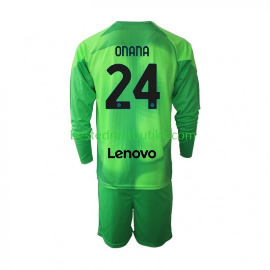 Fotballdrakter Inter Milan Andre Onana 24 Keeper Tredjedraktsett 2022-2023 Langermet til Barn