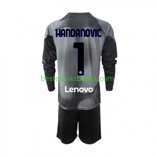 Fotballdrakter Inter Milan Samir Handanovic 1 Keeper Hjemmedraktsett 2022-2023 Langermet til Barn