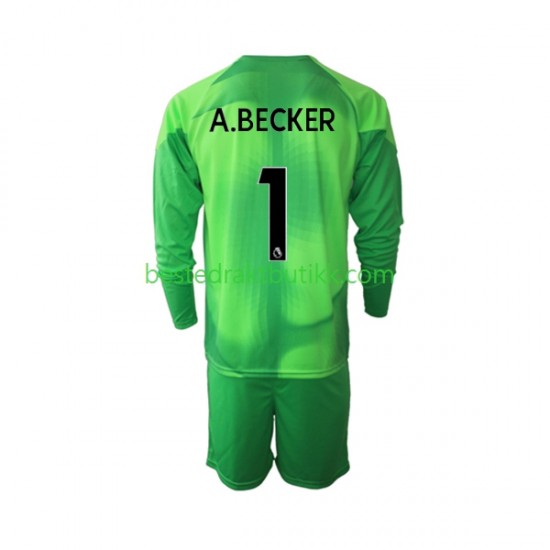 Fotballdrakter Liverpool A.Becker 1 Keeper Tredjedraktsett 2022-2023 Langermet til Barn