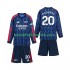 Fotballdrakter Arsenal Madueke 20 Bortedraktsett 2025-2026 Langermet til Barn