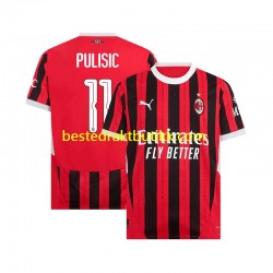 Fotballdrakter AC Milan UCL Font PULISIC 11 Hjemmedraktsett 2024-2025 Kortermet til Herre