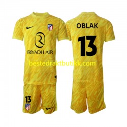 Fotballdrakter Atlético Madrid Jan Oblak 13 Keeper Tredjedraktsett 2024-2025 Kortermet til Barn
