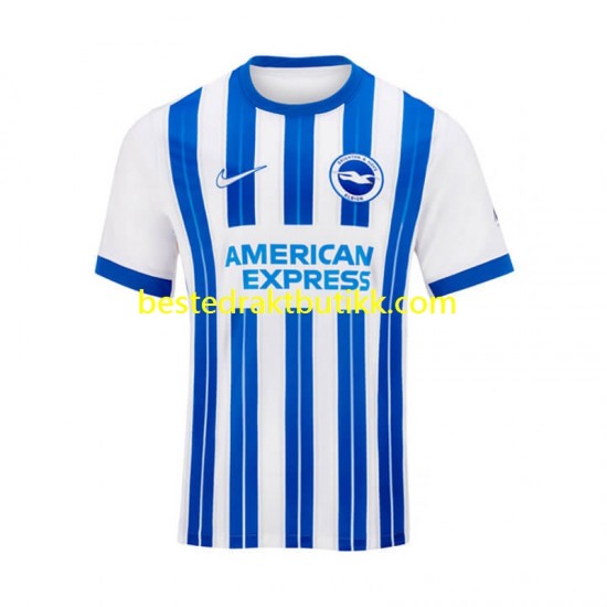 Fotballdrakter Brighton Hove Albion Hjemmedraktsett 2024-2025 Kortermet til Herre
