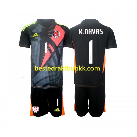 Fotballdrakter Costa Rica Keylor Navas 1 Keeper Tredjedraktsett 2024 Kortermet til Barn