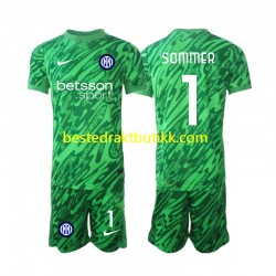 Fotballdrakter Inter Milan Yann Sommer 1 Keeper Hjemmedraktsett 2024-2025 Kortermet til Barn