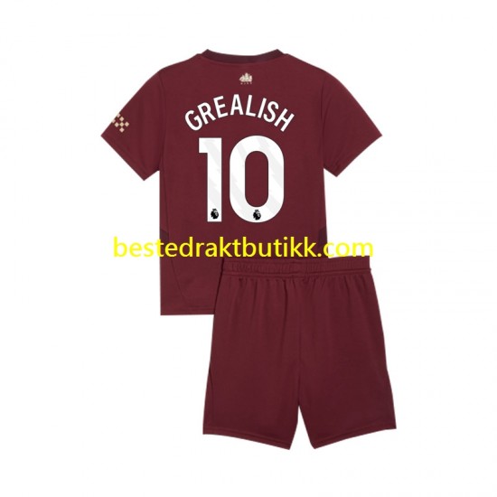 Fotballdrakter Manchester City Jack Grealish 10 Tredjedraktsett 2024-2025 Kortermet til Barn