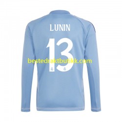 Fotballdrakter Real Madrid Andriy Lunin 13 Keeper Hjemmedraktsett 2024-2025 Langermet til Herre