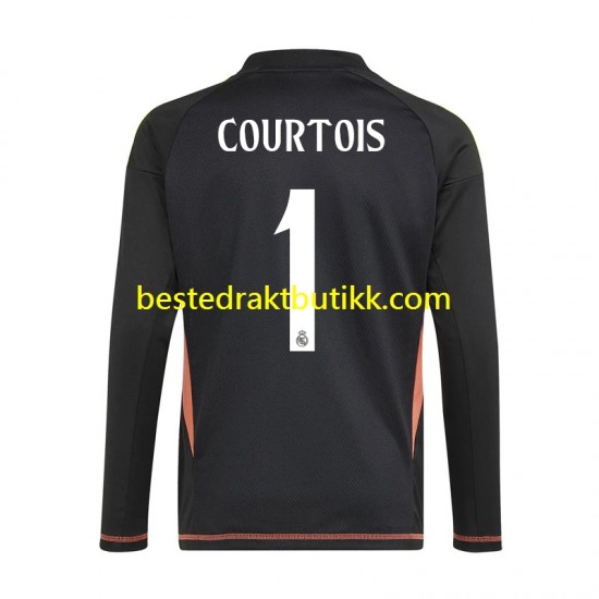 Fotballdrakter Real Madrid Thibaut Courtois 1 Keeper Bortedraktsett 2024-2025 Kortermet til Herre