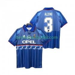 Fotballdrakter AC Milan ALDINI 3 1995 1996 Retro Bortedraktsett Kortermet til Herre
