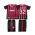 Fotballdrakter AC Milan BECKHAM 32 2009 Retro Hjemmedraktsett 2010 Kortermet til Barn