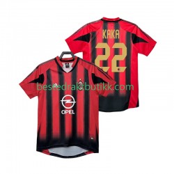 Fotballdrakter AC Milan KAKA 22 2005 Retro Hjemmedraktsett 2004 Kortermet til Herre