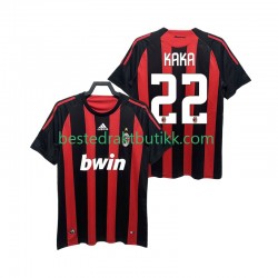 Fotballdrakter AC Milan KAKA 22 2009 Retro Hjemmedraktsett 2008 Kortermet til Herre
