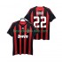 Fotballdrakter AC Milan KAKA 22 2009 Retro Hjemmedraktsett 2008 Kortermet til Herre