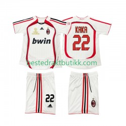 Fotballdrakter AC Milan KAKA 22 2007 Retro Bortedraktsett 2006 Kortermet til Barn
