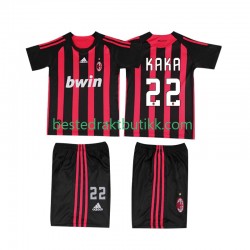 Fotballdrakter AC Milan KAKA 22 2009 Retro Hjemmedraktsett 2008 Kortermet til Barn