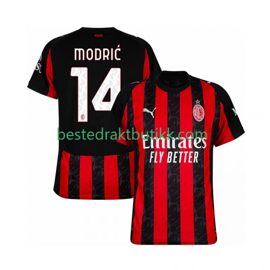Fotballdrakter AC Milan Modrić Luca 14 Hjemmedraktsett 2025-2026 Kortermet til Herre