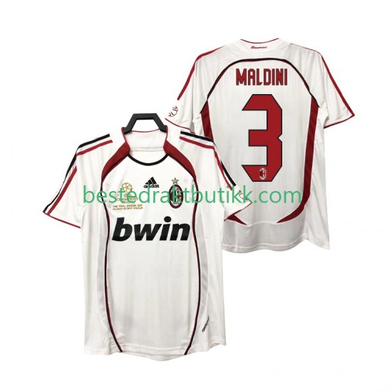 Fotballdrakter AC Milan MALDINI 3 2007 Retro Bortedraktsett 2006 Kortermet til Herre