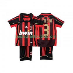 Fotballdrakter AC Milan MALDINI 3 2007 Retro Hjemmedraktsett 2006 Kortermet til Barn