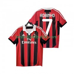 Fotballdrakter AC Milan ROBINHO 7 2012 2013 Retro Hjemmedraktsett Kortermet til Herre