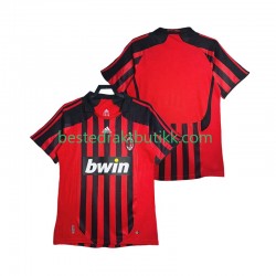 Fotballdrakter AC Milan 2007 Retro Hjemmedraktsett 2008 Kortermet til Herre