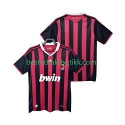 Fotballdrakter AC Milan 2009 Retro Hjemmedraktsett 2010 Kortermet til Herre