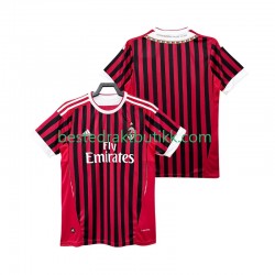 Fotballdrakter AC Milan 2012 Retro Hjemmedraktsett 2011 Kortermet til Herre