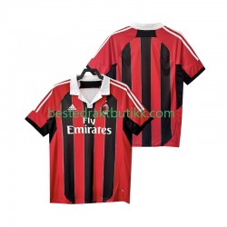 Fotballdrakter AC Milan 2012 2013 Retro Hjemmedraktsett Kortermet til Herre