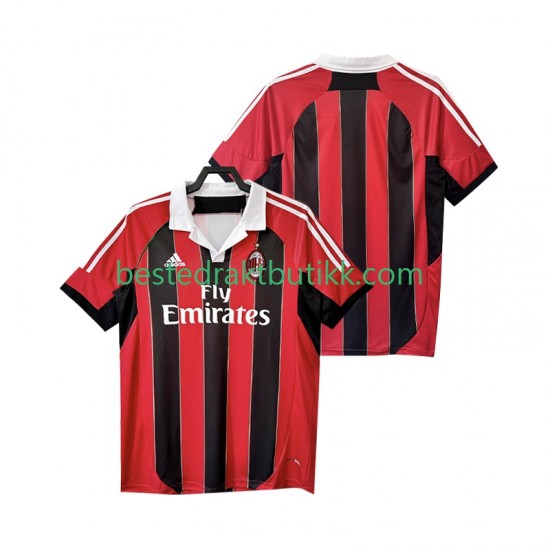 Fotballdrakter AC Milan 2012 2013 Retro Hjemmedraktsett Kortermet til Herre