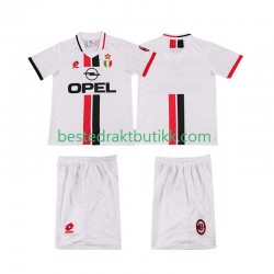 Fotballdrakter AC Milan 1996 1997 Retro Bortedraktsett Kortermet til Barn
