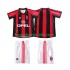 Fotballdrakter AC Milan 1998 Retro Hjemmedraktsett 1999 Kortermet til Barn