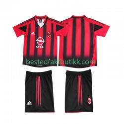 Fotballdrakter AC Milan 2005 Retro Hjemmedraktsett 2004 Kortermet til Barn