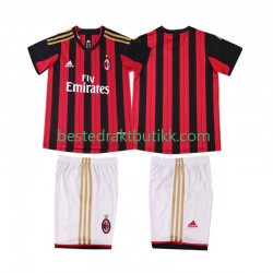 Fotballdrakter AC Milan 2013 2014 Retro Hjemmedraktsett Kortermet til Barn