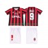 Fotballdrakter AC Milan WEAH 9 1996 1997 Retro Hjemmedraktsett Kortermet til Barn