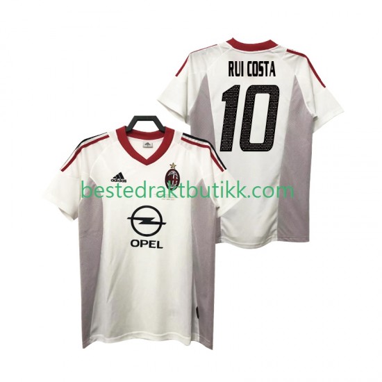 Fotballdrakter AC Milan rui costa 10 2005 Retro Bortedraktsett 2004 Kortermet til Herre