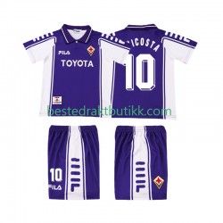 Fotballdrakter Fiorentina RUI COSTA 10 2000 Retro Hjemmedraktsett 1999 Kortermet til Barn