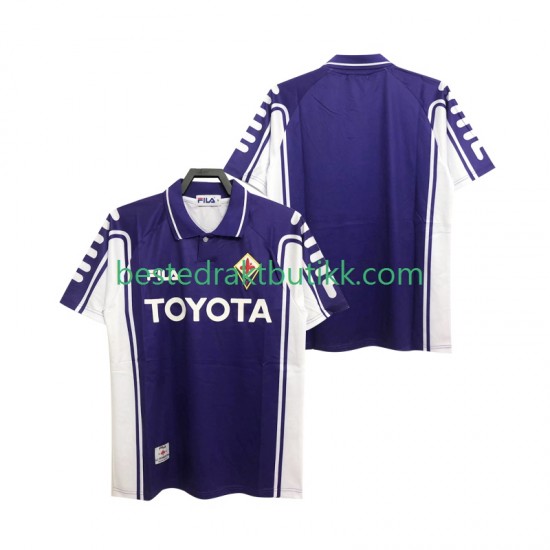 Fotballdrakter Fiorentina 2000 Retro Hjemmedraktsett 1999 Kortermet til Herre