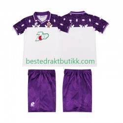 Fotballdrakter Fiorentina 1992 1993 Retro Bortedraktsett Kortermet til Barn