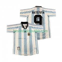 Fotballdrakter Argentina BATISUTA 9 1998 Retro Hjemmedraktsett Kortermet til Herre