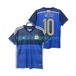 Fotballdrakter Argentina Lionel Messi 10 2014 Retro Bortedraktsett Kortermet til Herre
