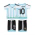 Fotballdrakter Argentina RIQUELME 10 2007 Retro Hjemmedraktsett 2006 Kortermet til Barn