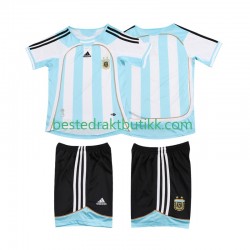 Fotballdrakter Argentina 2007 Retro Hjemmedraktsett 2006 Kortermet til Barn