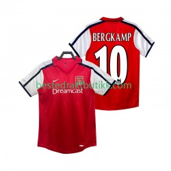 Fotballdrakter Arsenal BERGKAMP 10 2001 2002 Retro Hjemmedraktsett Kortermet til Herre