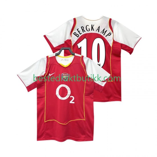 Fotballdrakter Arsenal BERGKAMP 10 2005 Retro Hjemmedraktsett 2004 Kortermet til Herre