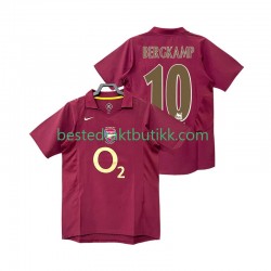 Fotballdrakter Arsenal BERGKAMP 10 2005 Retro Hjemmedraktsett 2006 Kortermet til Herre