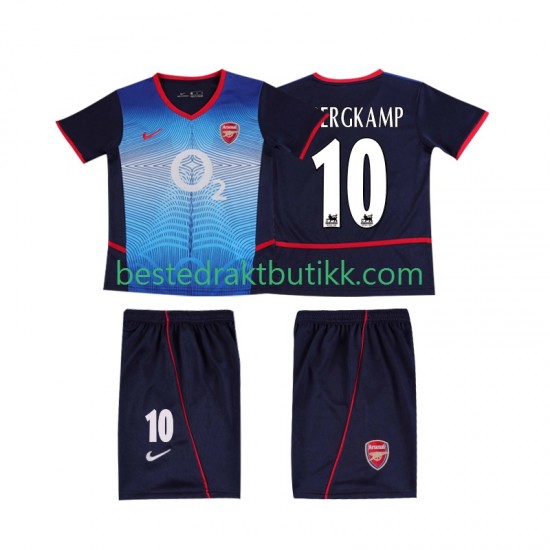 Fotballdrakter Arsenal BERGKAMP 10 2002 Retro Bortedraktsett 2004 Kortermet til Barn
