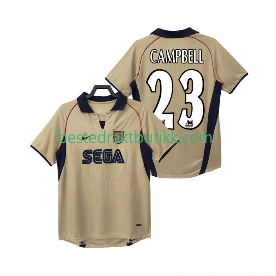 Fotballdrakter Arsenal CAMPBELL 23 2001 2002 Retro Bortedraktsett Kortermet til Herre
