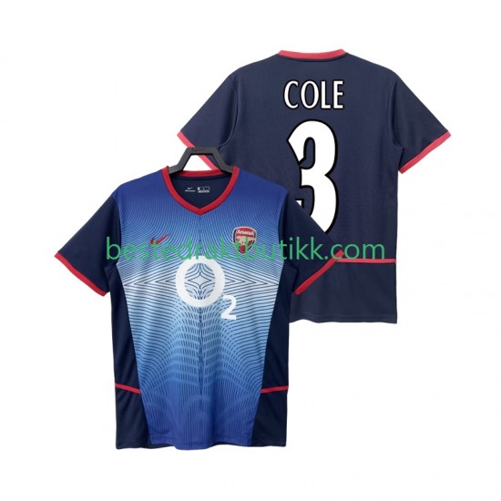 Fotballdrakter Arsenal COLE 3 2002 Retro Bortedraktsett 2004 Kortermet til Herre