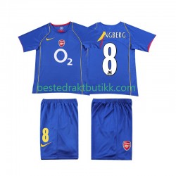 Fotballdrakter Arsenal LJUNGBERG 8 2005 Retro Bortedraktsett 2004 Kortermet til Barn