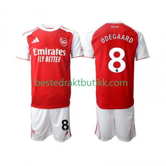 Fotballdrakter Arsenal Martin Odegaard 8 Hjemmedraktsett 2025-2026 Kortermet til Barn