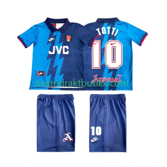 Fotballdrakter Arsenal TOTTI 10 1995 1996 Retro Bortedraktsett Kortermet til Barn